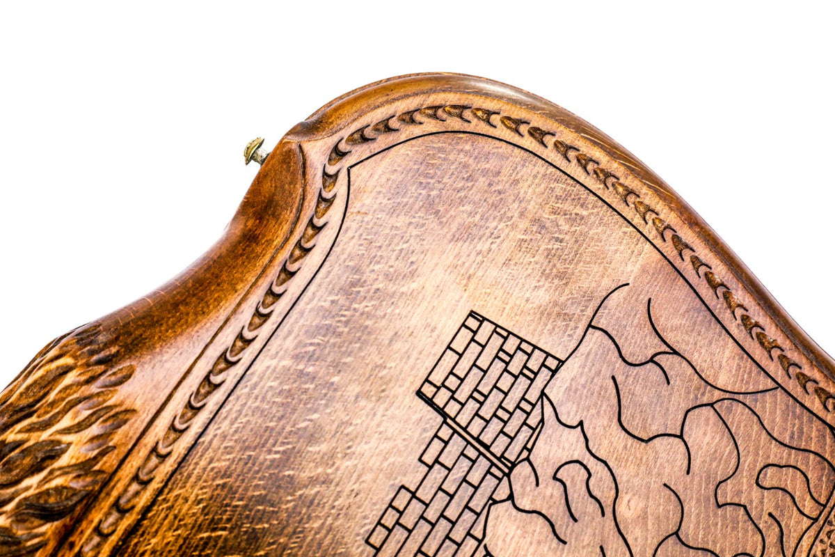 Handmade Wooden Backgammon Set with Khor Virap Monastery, Hayastan and Ararat Outline, 60 cm - photo 8