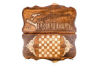 Handmade Wooden Backgammon Set with Khor Virap Monastery, Hayastan and Ararat Outline, 60 cm - photo 11