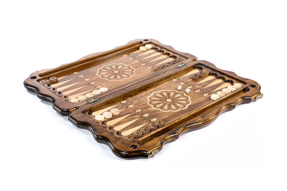 Handmade Wooden Backgammon Set with Mount Ararat, 60 cm - photo 3