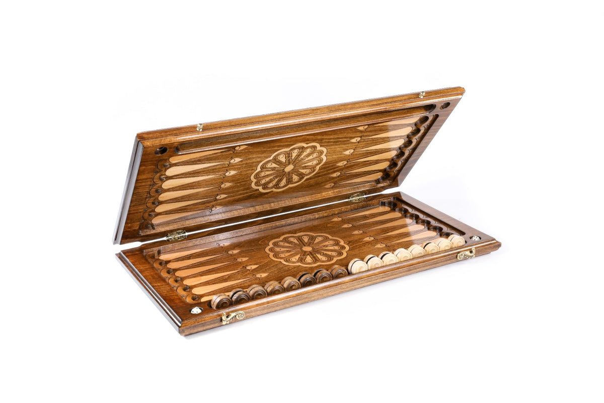 Handmade Wooden Backgammon Set with Church of St. Gayane, 60 cm - photo 5