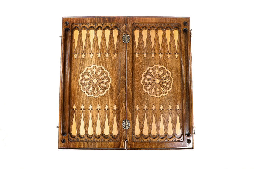 Handmade Wooden Backgammon Set with Church of St. Gayane, 60 cm - photo 11