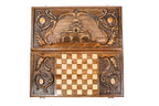 Handmade Wooden Backgammon Set with Church of St. Gayane, 60 cm - photo 10