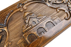 Handmade Wooden Backgammon Set with Church of St. Gayane, 60 cm - photo 2