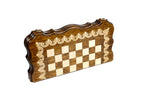 Handmade Wooden Chess and Backgammon Set with Armenian Ornament, 40 cm - photo 5