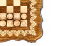 Handmade Wooden Chess and Backgammon Set with Armenian Ornament, 40 cm - photo 8