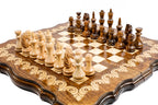 Handmade Wooden Chess and Backgammon Set with Armenian Ornament, 40 cm - photo 2