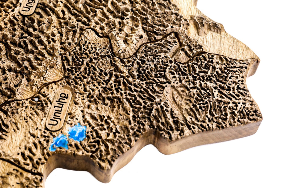Handmade Wooden Map of Armenia and Artsakh, 80 x 60 cm - photo 3