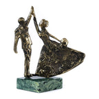 Handmade Bronze and Marble A Wedding Waltz Sculpture
