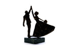Handmade Bronze and Marble A Wedding Waltz Sculpture - photo 5