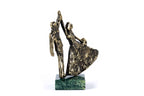 Handmade Bronze and Marble A Wedding Waltz Sculpture - photo 2