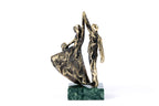 Handmade Bronze and Marble A Wedding Waltz Sculpture - photo 6