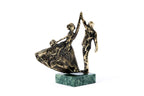 Handmade Bronze and Marble A Wedding Waltz Sculpture - photo 4