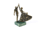 Handmade Bronze and Marble A Wedding Waltz Sculpture - photo 7