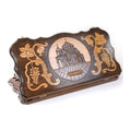 Handmade Wooden Backgammon Set with Church of St. Hripsime, 60 cm (Model 11357)