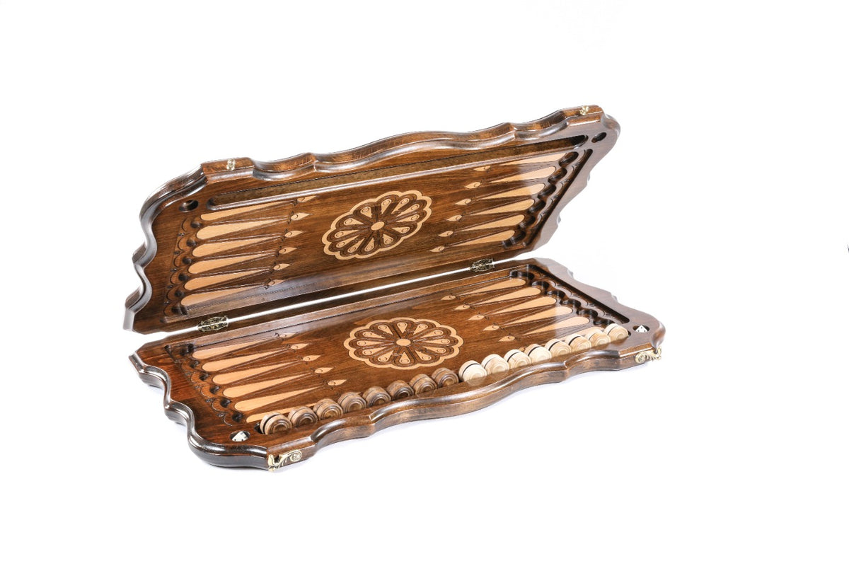 Handmade Wooden Backgammon Set with Church of St. Hripsime, 60 cm - photo 5