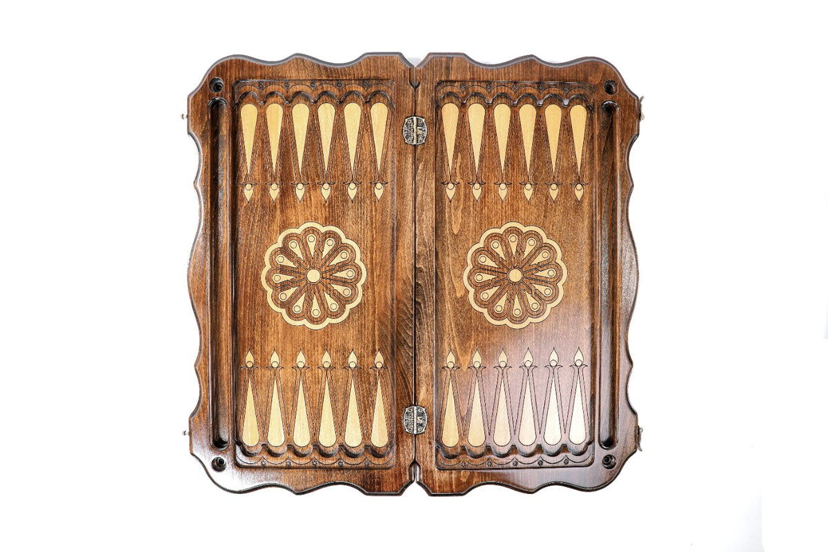 Handmade Wooden Backgammon Set with Church of St. Hripsime, 60 cm - photo 12