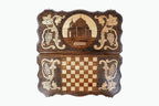 Handmade Wooden Backgammon Set with Church of St. Hripsime, 60 cm - photo 11