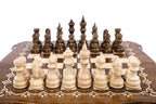 Handmade Walnut Chess and Backgammon Set with Contour Outline, 30 cm - photo 8