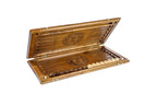 Handmade Walnut Backgammon Set with Armenian Coat of Arms, 60 cm - photo 5