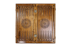 Handmade Walnut Backgammon Set with Armenian Coat of Arms, 60 cm - photo 12