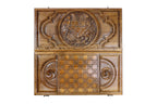 Handmade Walnut Backgammon Set with Armenian Coat of Arms, 60 cm - photo 11