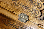 Handmade Walnut Backgammon Set with Armenian Coat of Arms, 60 cm - photo 10