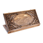 Handmade Walnut Backgammon Set with Mount Ararat, 60 cm