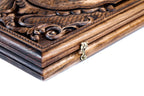 Handmade Walnut Backgammon Set with Mount Ararat, 60 cm - photo 8