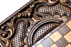 Handmade Walnut Backgammon Set with Mount Ararat, 60 cm - photo 9