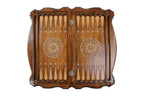 Handmade Wooden Two-Sided Backgammon Set with Armenian and Russian Coats of Arms, 60 cm - photo 11