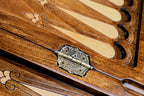 Handmade Wooden Two-Sided Backgammon Set with Armenian and Russian Coats of Arms, 60 cm - photo 9