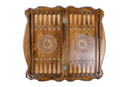 Handmade Wooden Two-Sided Backgammon Set with Armenian and Russian Coats of Arms, 60 cm - photo 12