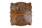 Handmade Wooden Two-Sided Backgammon Set with Armenian and Russian Coats of Arms, 60 cm - photo 4