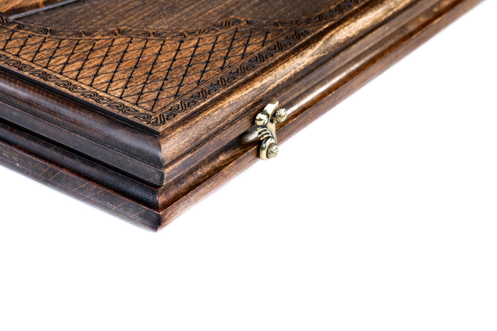 Handmade Wooden Backgammon Set with Mount Ararat, 60 cm - photo 7
