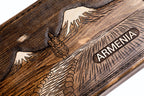 Handmade Wooden Backgammon Set with Mount Ararat, 60 cm - photo 2