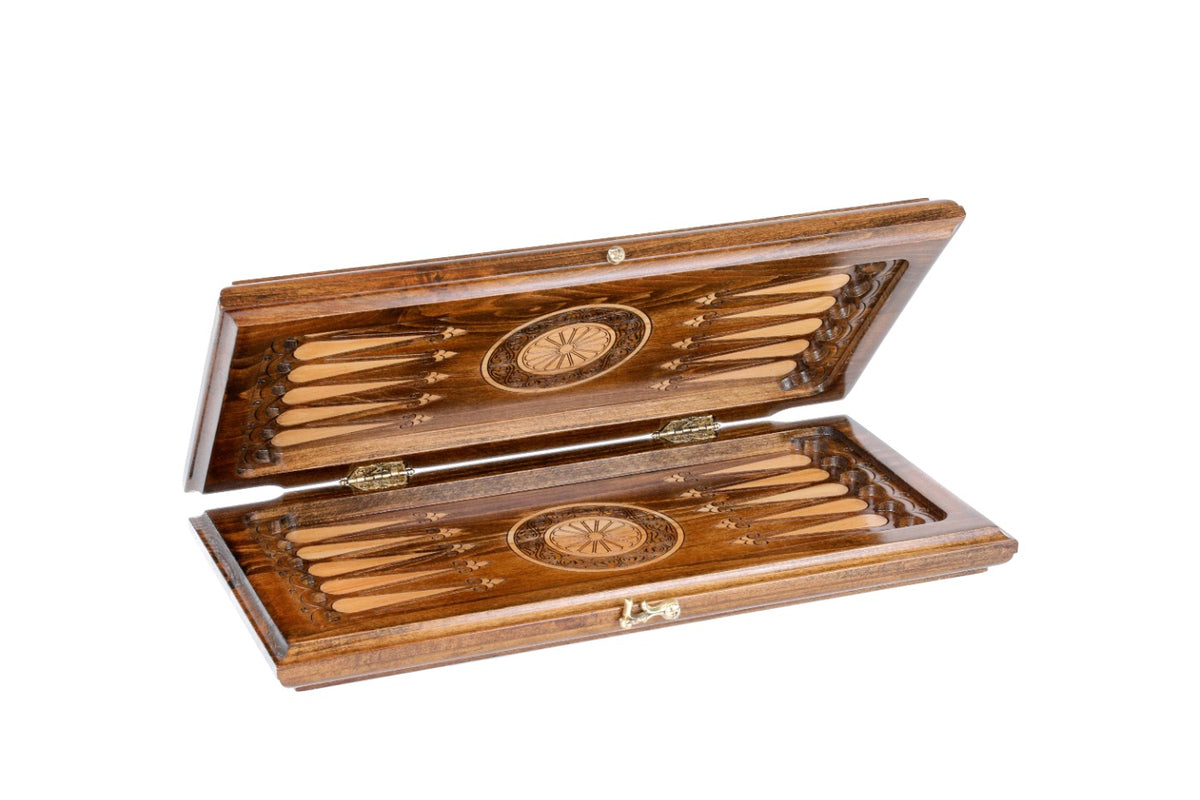 Handmade Wooden Backgammon Set with Mount Ararat, 40 cm - photo 5