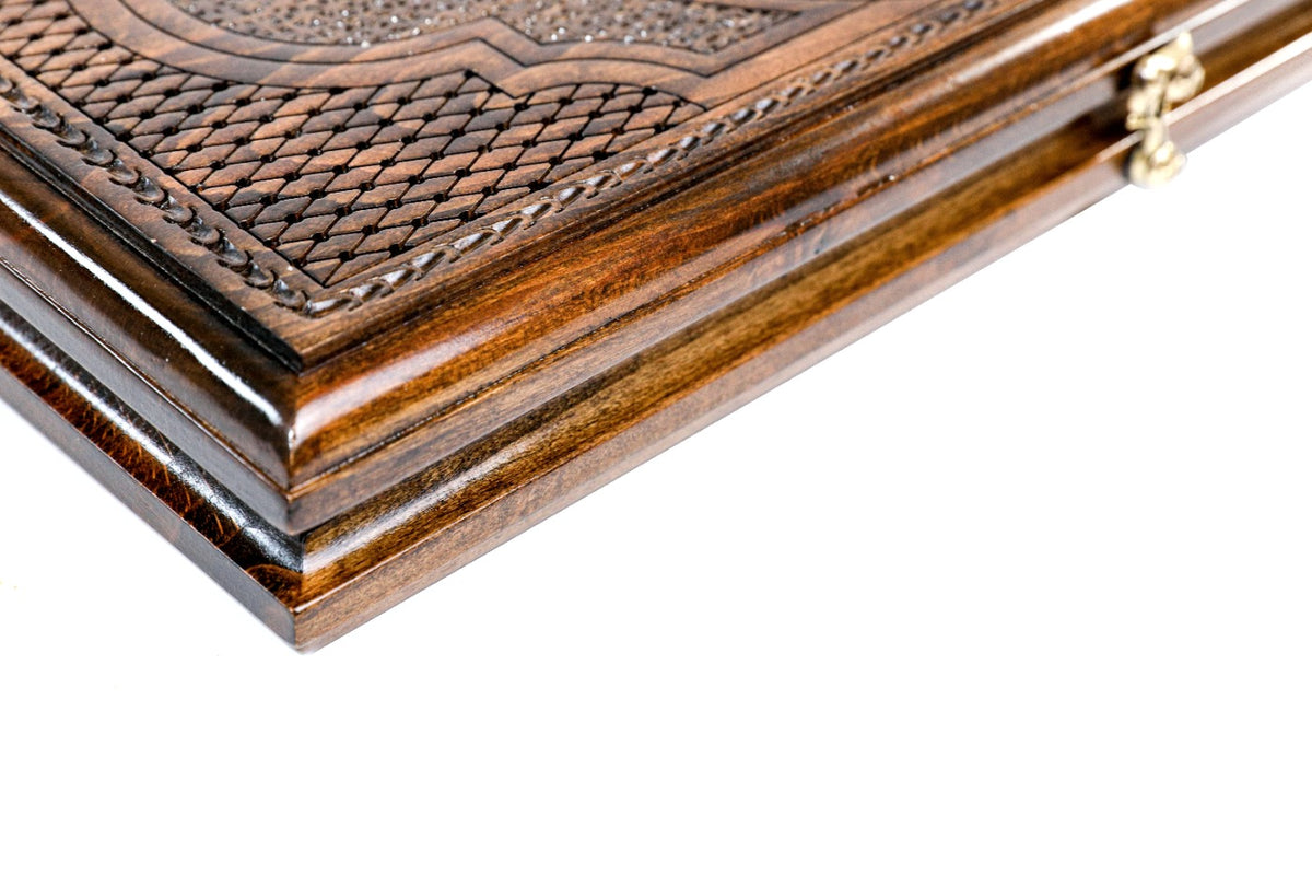Handmade Wooden Backgammon Set with Mount Ararat, 40 cm - photo 7