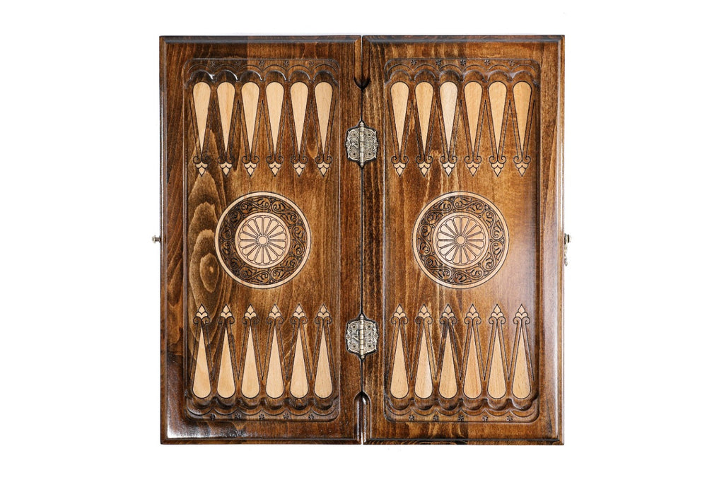 Handmade Wooden Backgammon Set with Mount Ararat, 40 cm - photo 12
