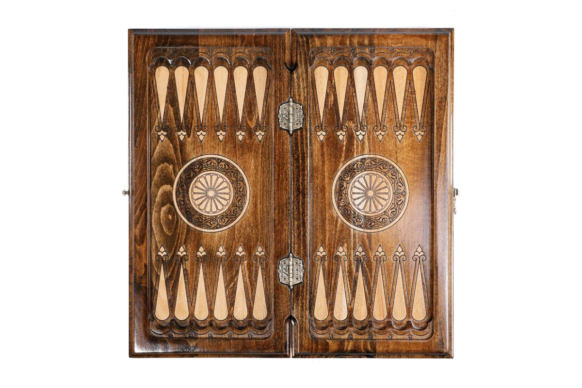 Handmade Wooden Backgammon Set with Mount Ararat, 40 cm - photo 12