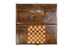 Handmade Wooden Backgammon Set with Mount Ararat, 40 cm - photo 11