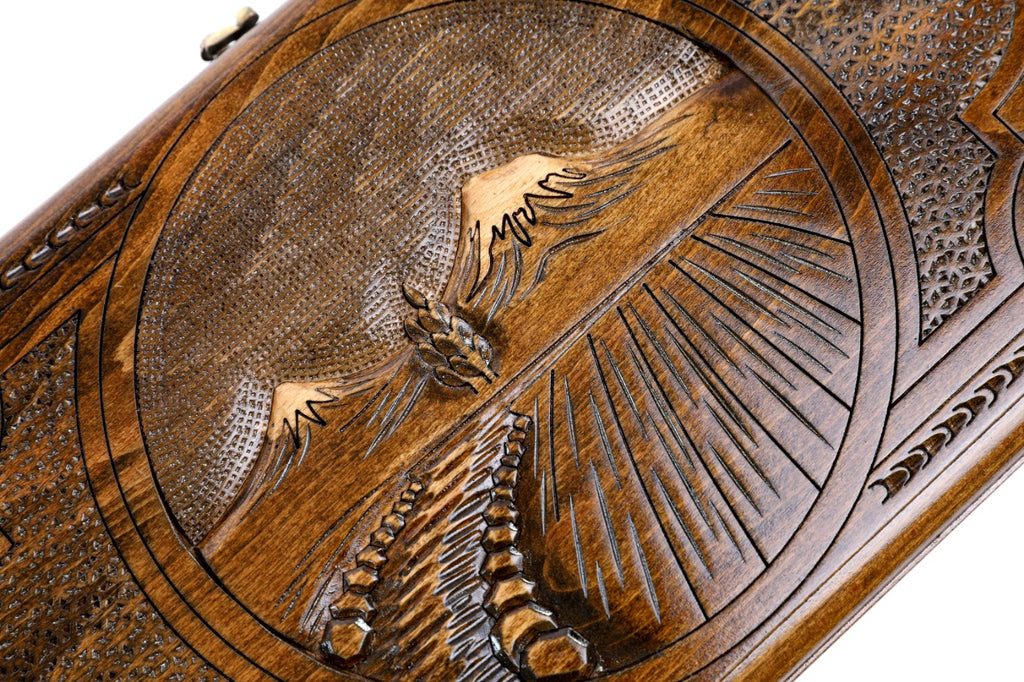 Handmade Wooden Backgammon Set with Mount Ararat, 40 cm - photo 2