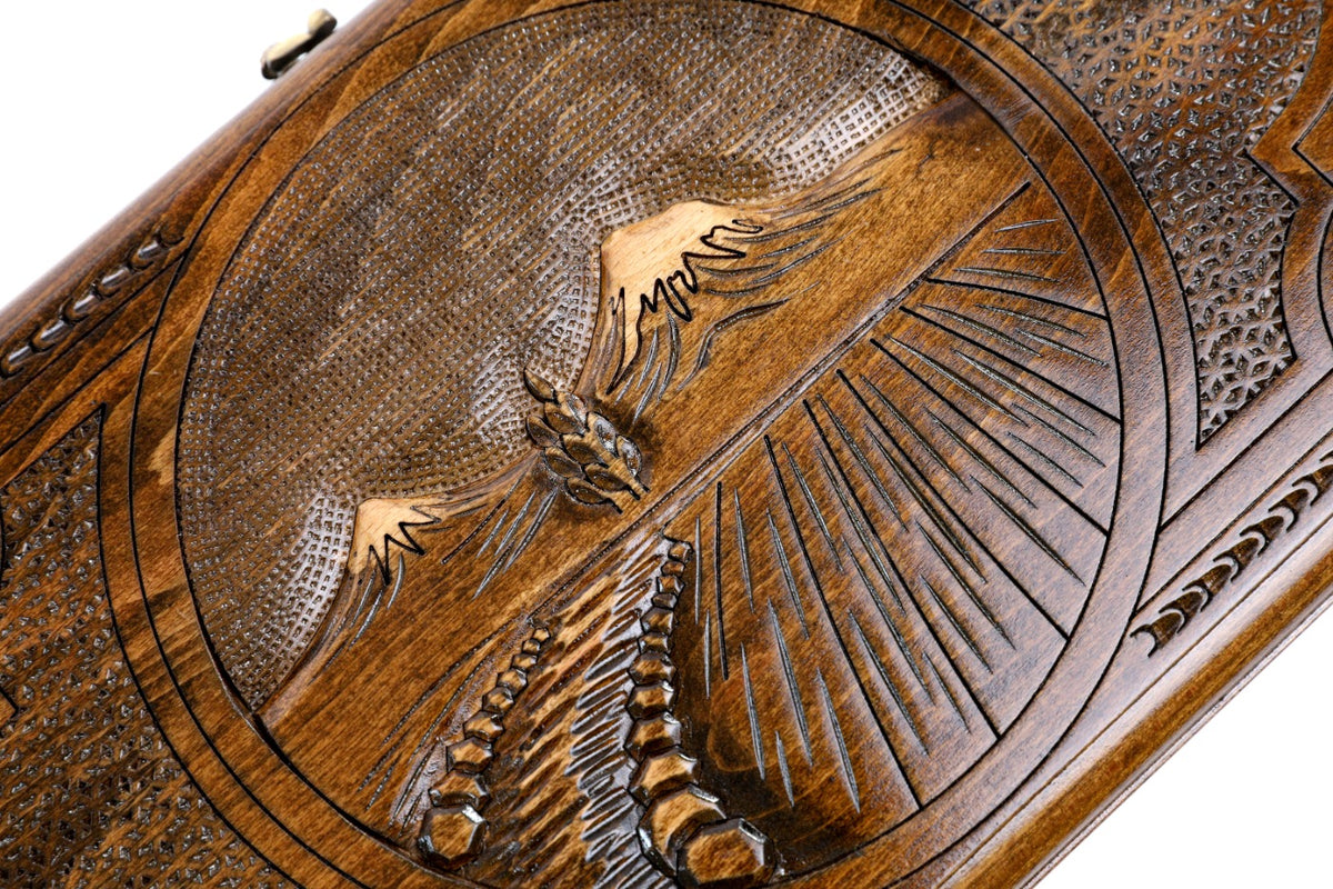 Handmade Wooden Backgammon Set with Mount Ararat, 40 cm - photo 2