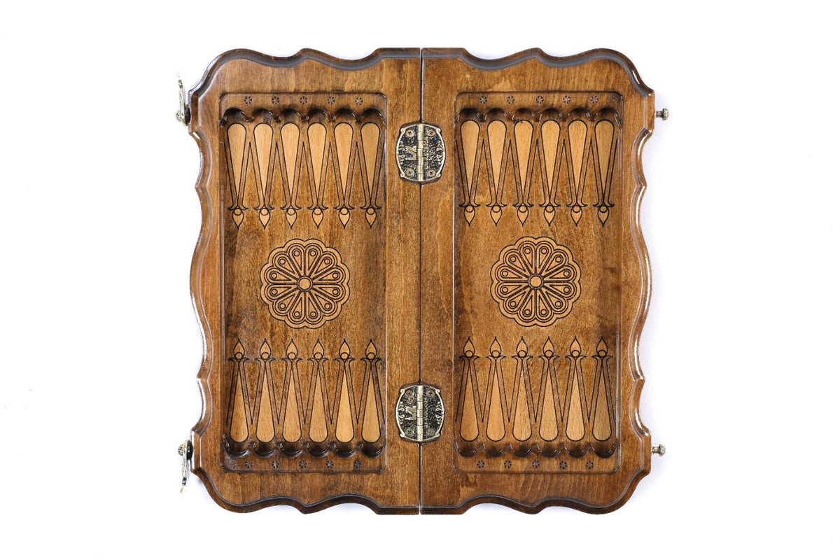 Handmade Wooden Chess and Backgammon Set with Mount Ararat, 30 cm - photo 11