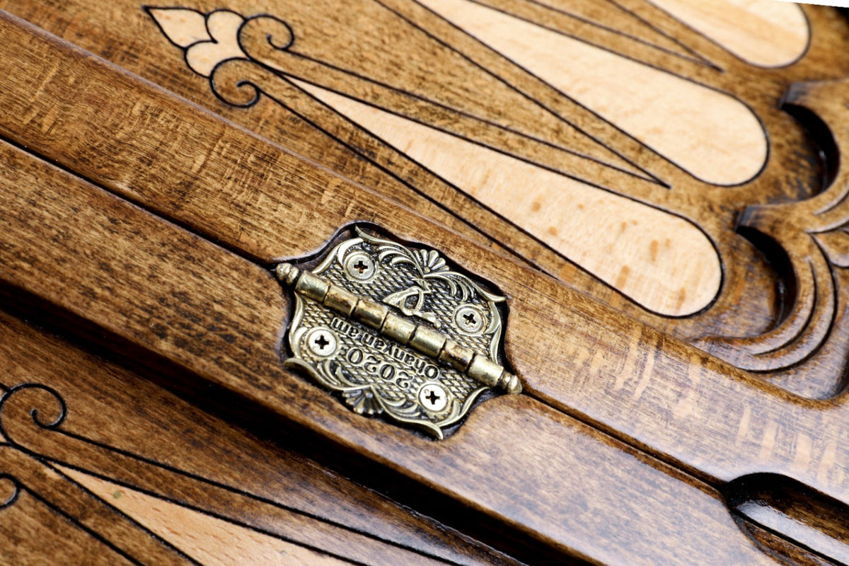 Zweiseitiges Backgammon-Set mit Wappen Armeniens & Arzachs, 60 cm – Foto 10