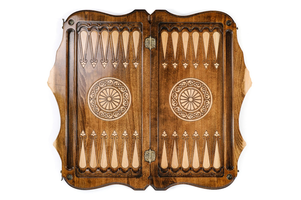 Handmade Wooden Backgammon Set with Artsakh Monument and Ararat Outline, 60 cm - photo 12