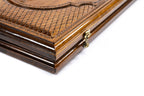 Handmade Walnut Backgammon Set with Etchmiadzin Cathedral, 60 cm - photo 7