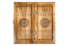 Handmade Walnut Two-Sided Backgammon Set with Garni Temple and Geghard Monastery, 40 cm - photo 12