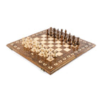 Handmade Wooden Chess Set with Mount Ararat, 60 cm (Model 16015)