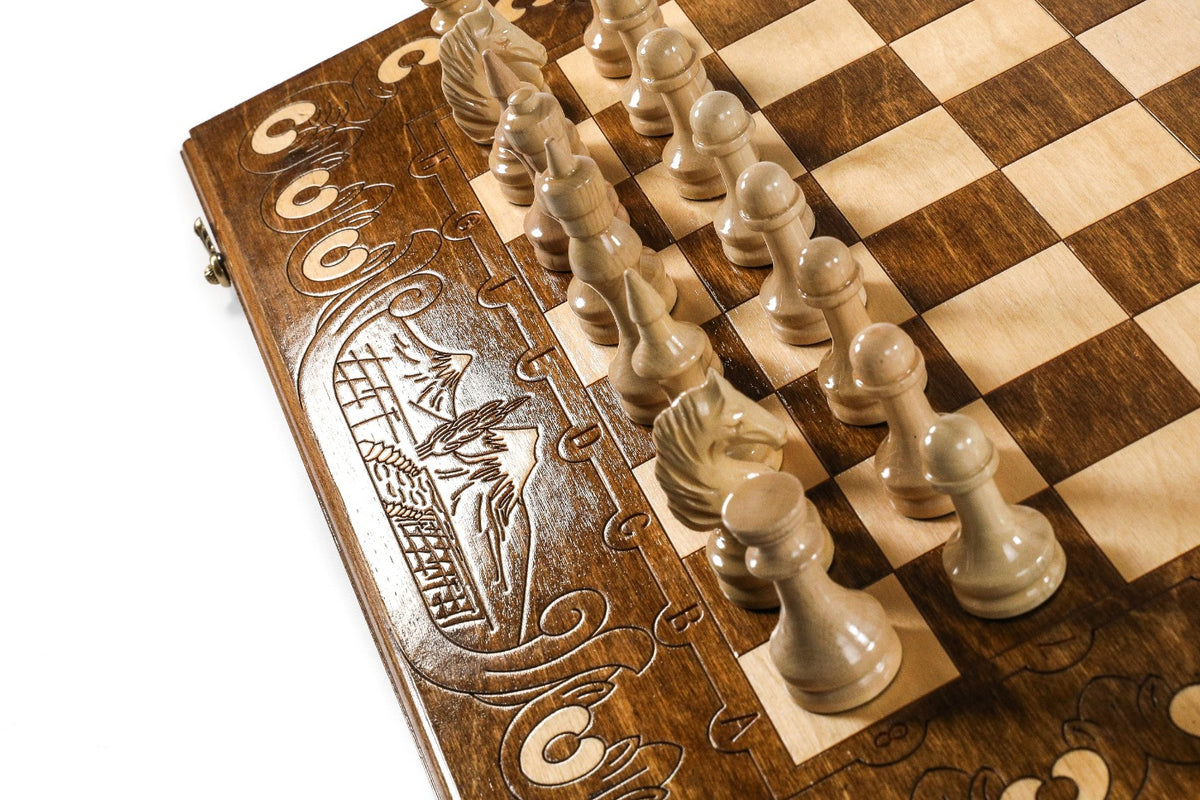Handmade Wooden Chess Set with Mount Ararat, 60 cm - photo 6