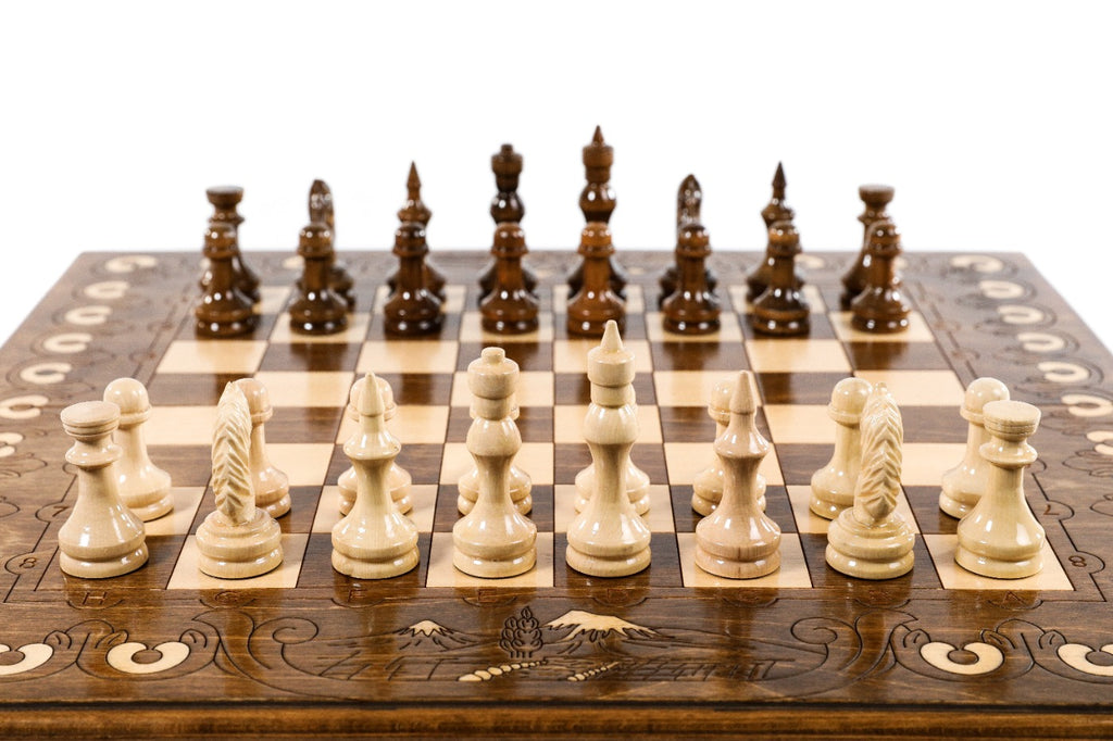 Handmade Wooden Chess Set with Mount Ararat, 60 cm - photo 3